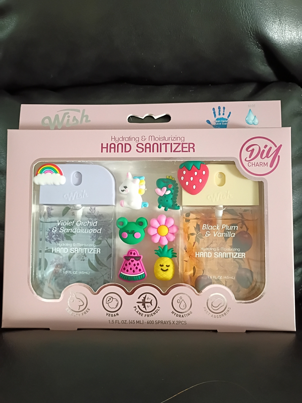 Hydrating Hand Sanitizer Duo - Pink - Violet Orchid & Black Plum
